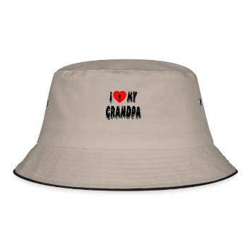 Grandfather - Bucket Hat - khaki/black - Front