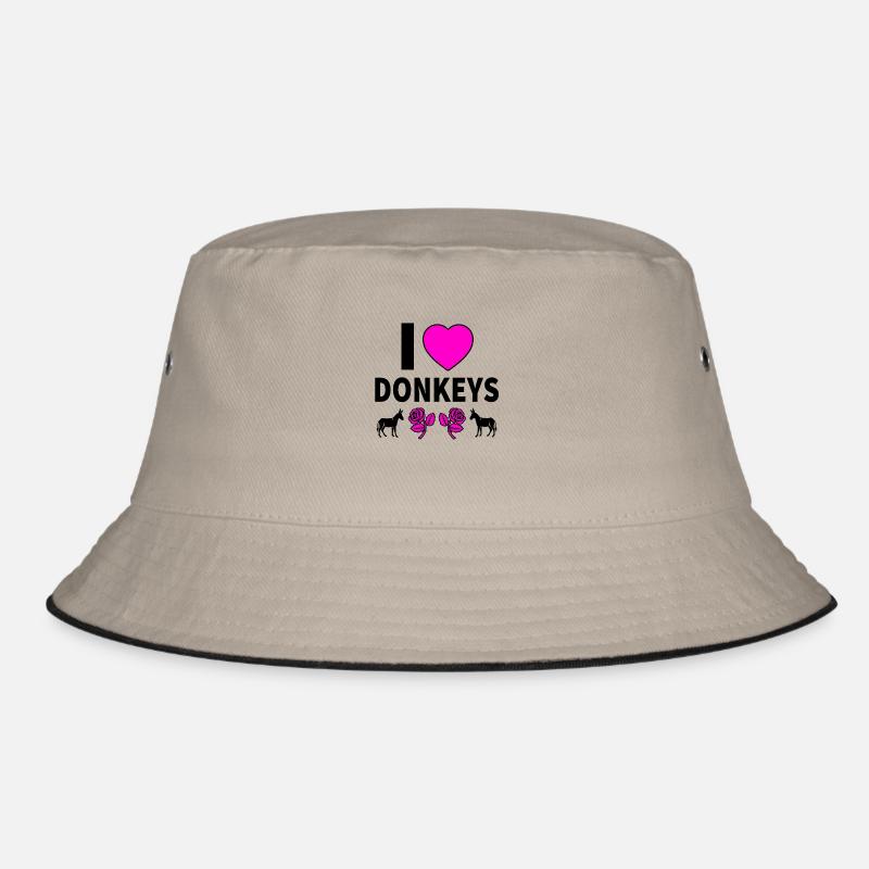 Esel - Bucket Hat - Khaki/Schwarz