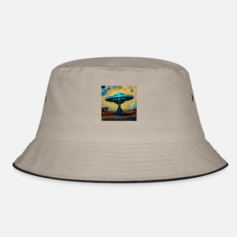 Ufo Artwork By Bruederchen Bucket Hat