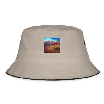 Monument Valley - Bucket Hat - khaki/black - Front
