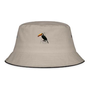 Tucan Low Poly par tatou TShirt - Bob - kaki/noir - Devant