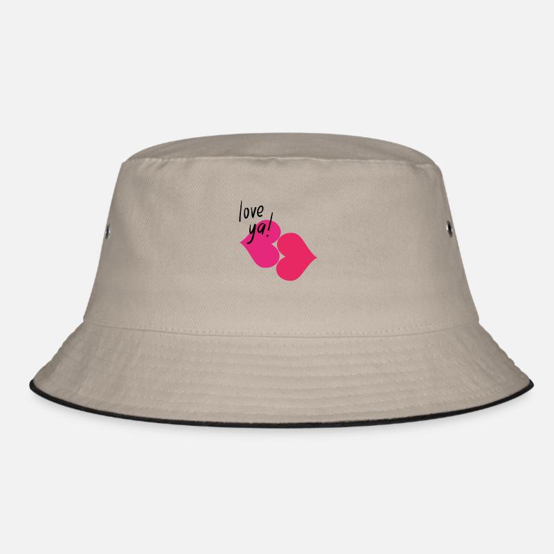 Ich liebe dich, bisou bisou Bucket Hat