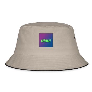 WOW - Bucket Hat - khaki/black - Front