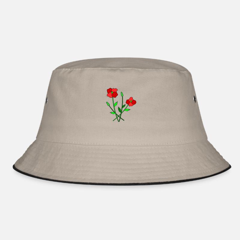 Blühender Mohn Bucket Hat