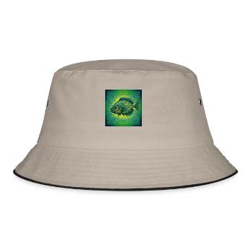 Unique fish - Bucket Hat - khaki/black - Front