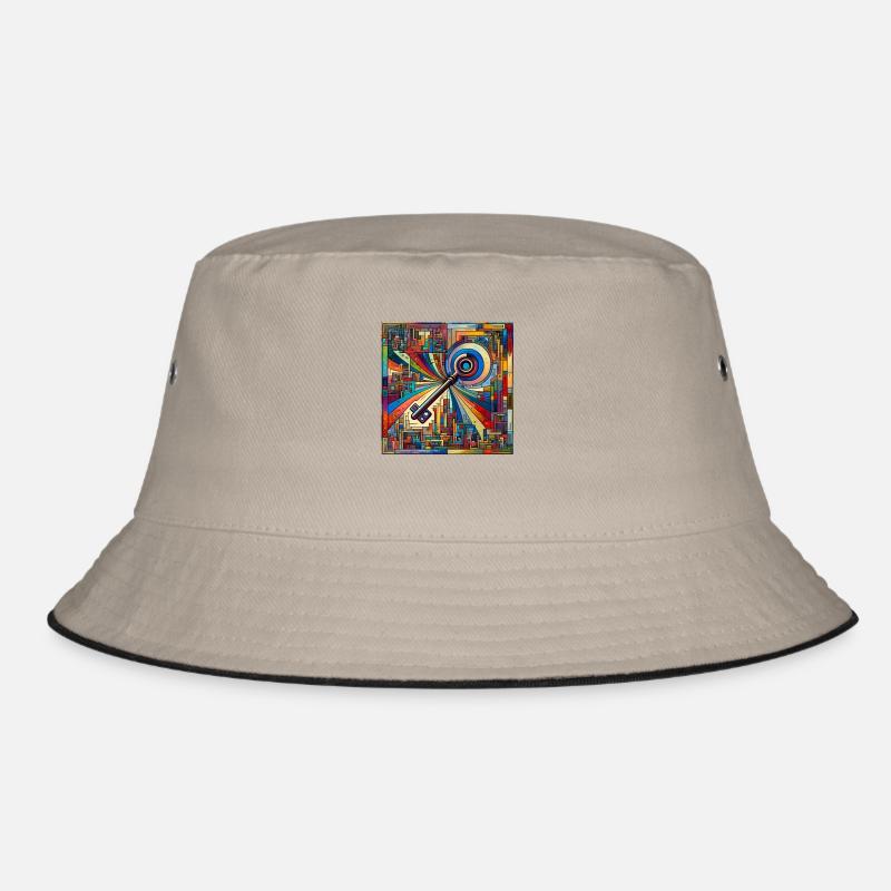 Schlüssel - Bucket Hat - Khaki/Schwarz