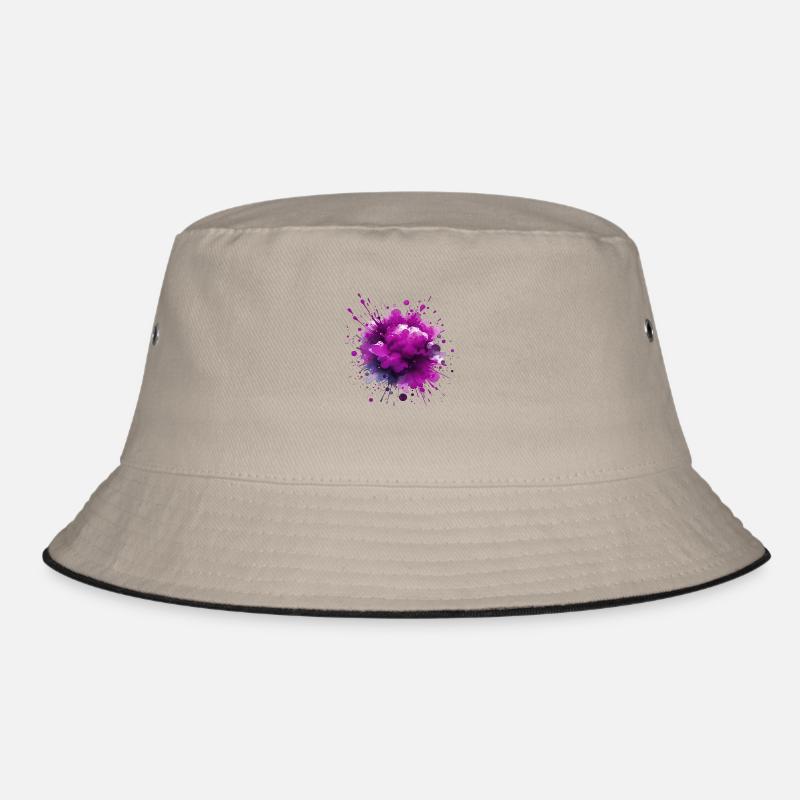 splash drop liquid abstract background water wave Bucket Hat