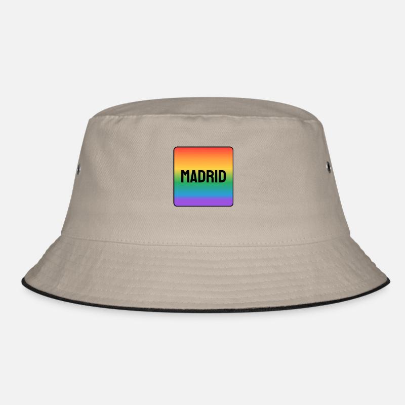 Schwules Madrid - Bucket Hat - Khaki/Schwarz