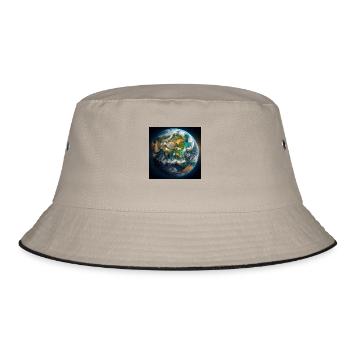 group1 14 - Bucket Hat - Khaki/Schwarz - Vorne