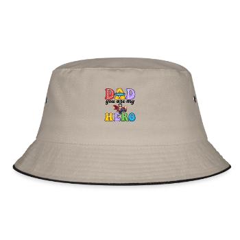 DAD YOU ARE MY HERO - Bucket Hat - khaki/black - Front
