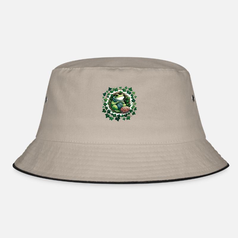 Knitting Frog Bucket Hat