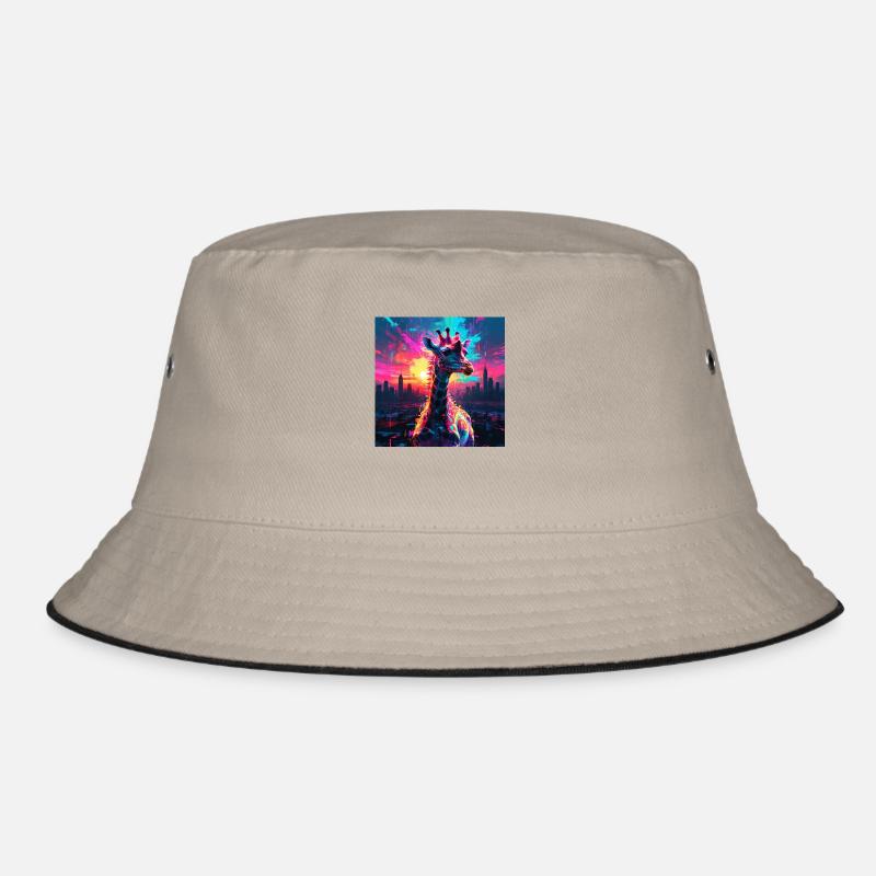 Neon Giraffe Bucket Hat