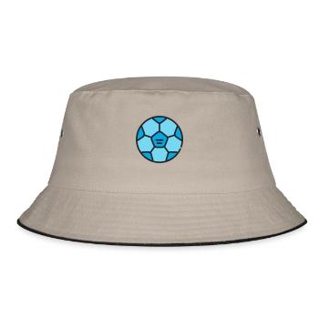 Fußball - Bucket Hat - Khaki/Schwarz - Vorne