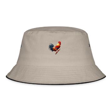 Hahn Hahn Basecour - Bucket Hat - Khaki/Schwarz - Vorne