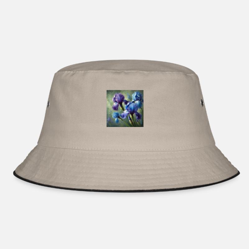 Ästhetische Iris Blumen Bucket Hat