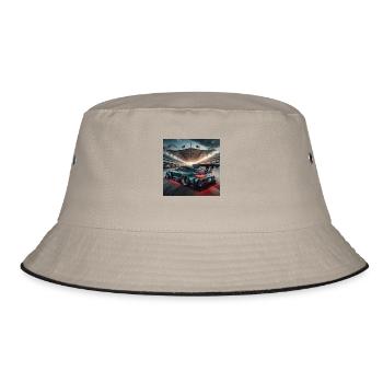 Auto - Bucket Hat - Khaki/Schwarz - Vorne