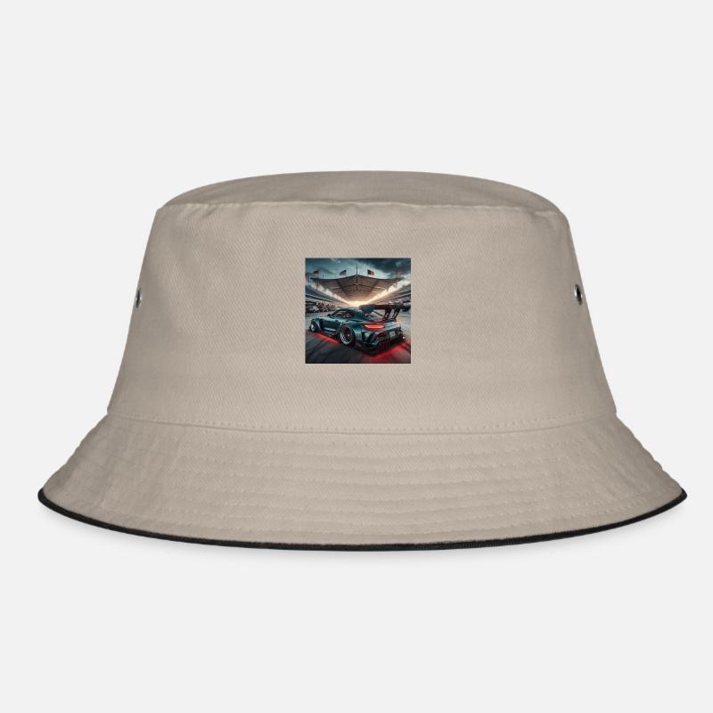 Car - Bucket Hat - khaki/black