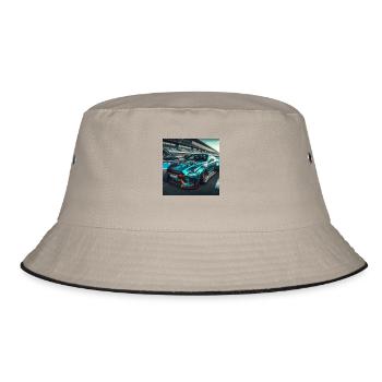 Car - Bucket Hat - khaki/black - Front