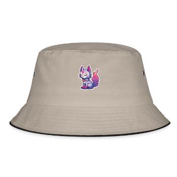 KATZEN SIND MEIN SEELENTIER - Bucket Hat - Khaki/Schwarz - Vorne
