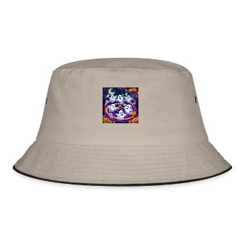 Halloween Collection - Ghostly Halloween - Bucket Hat - khaki/black - Front