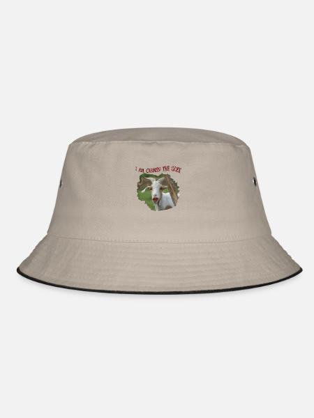 Ziege Carmen Geiss Parodie die Geissens m.a.m.b.a - Bucket Hat - Khaki/Schwarz - Vorne