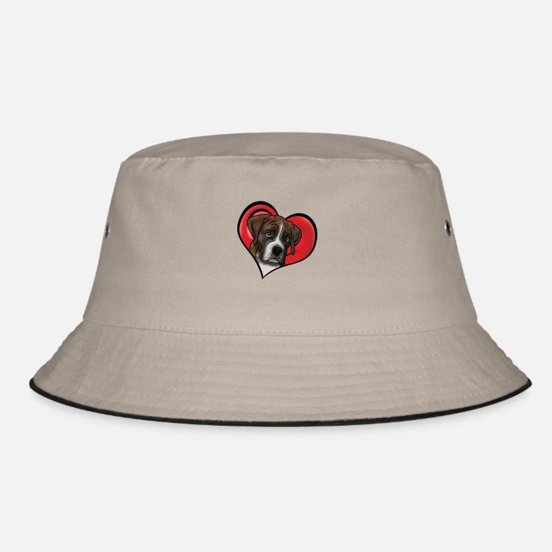 Deutscher Boxer Welpe im Herz Bucket Hat