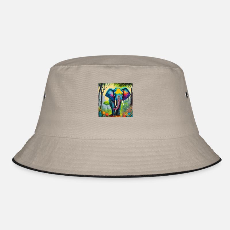 Elefant im Dschungel Bucket Hat