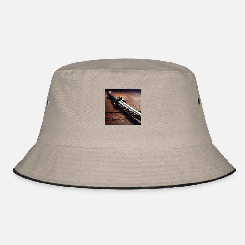 Samurai Sabre Poster Design Bucket Hat