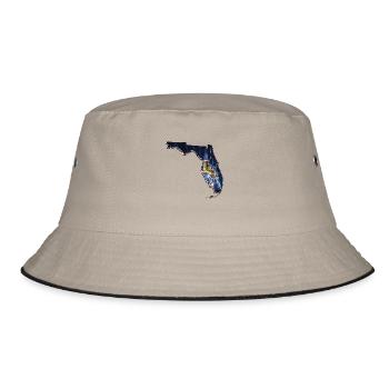Universal Studios in Florida State Map - Bucket Hat - khaki/black - Front