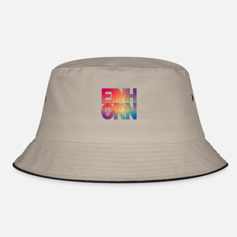 Einhorn in Regenbogenfarben Bucket Hat