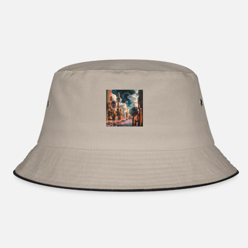 Dream Plaza - Bucket Hat - khaki/black