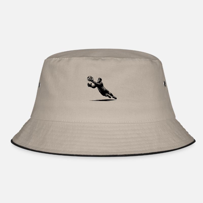 Reflexstarker Torhüter in voller Abwehraktion Bucket Hat