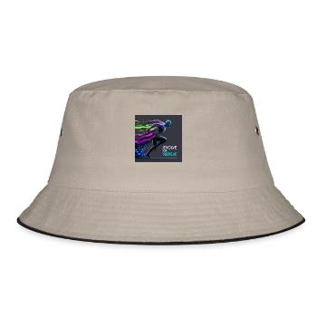 Evolve or Repeat - Bucket Hat - Khaki/Schwarz - Vorne