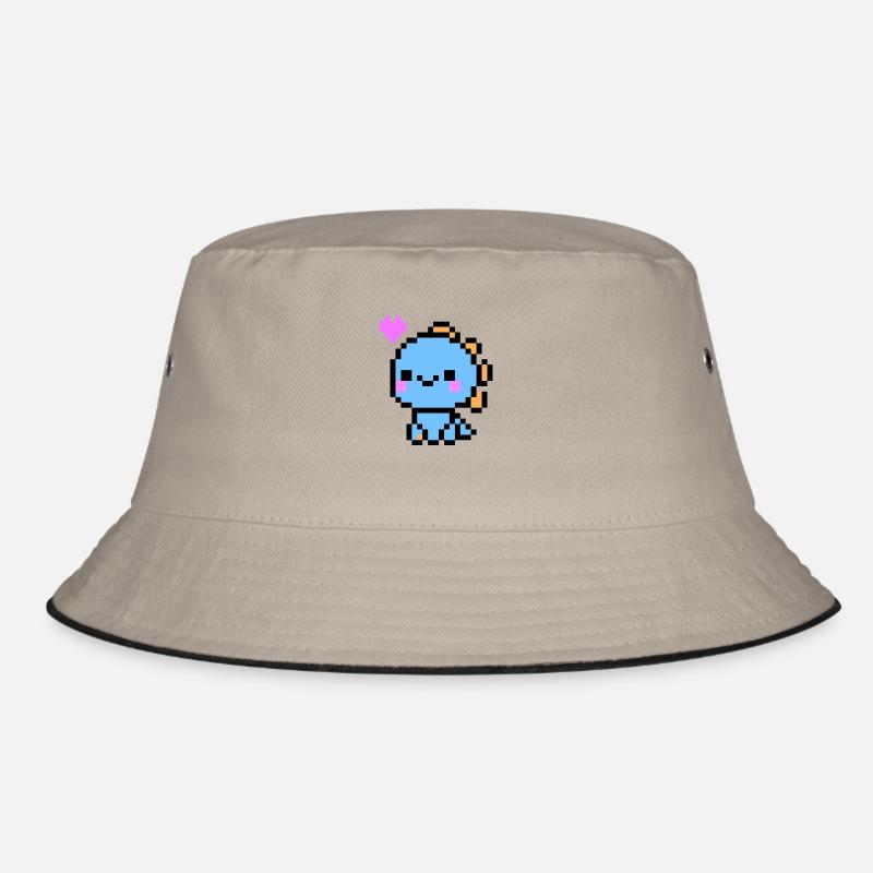 Cute Light Blue Dino Bucket Hat