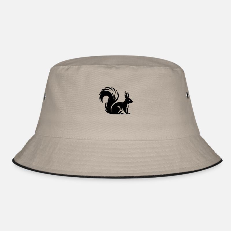 Wildes putziges Eichhörnchen Kinder Zeichnung Bucket Hat