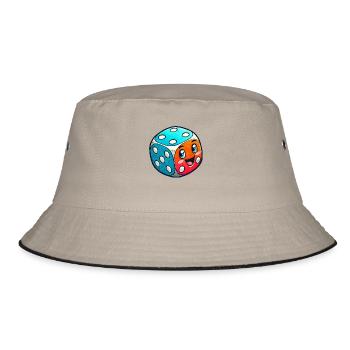 Cube Comic - Bucket Hat - khaki/black - Front
