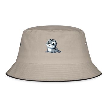 Baby seal - Bucket Hat - khaki/black - Front