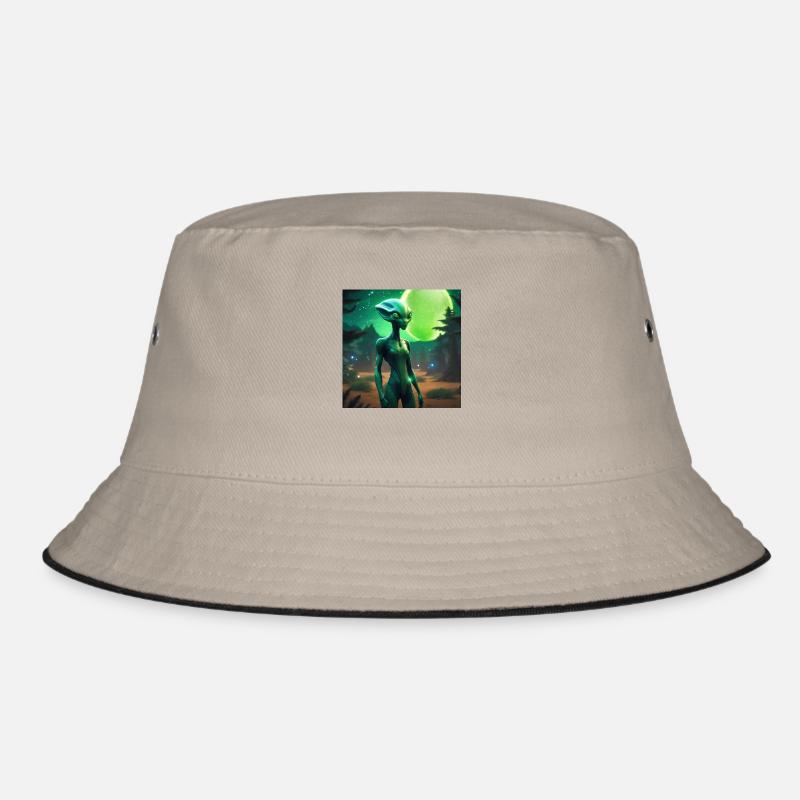 Grüner Mond alien Bucket Hat