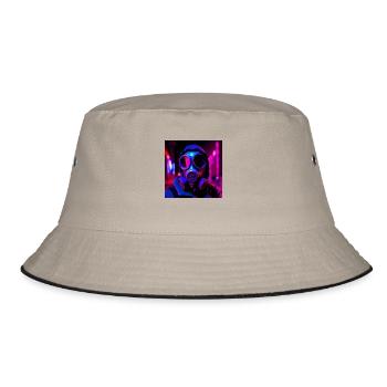 Stalker rave party - Bucket Hat - khaki/black - Front