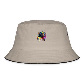 Fotograf - Bucket Hat - Khaki/Schwarz - Vorne