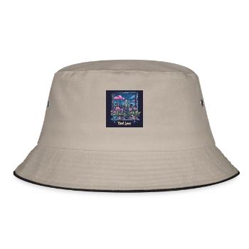 Plant lover NYC - Bucket Hat - khaki/black - Front