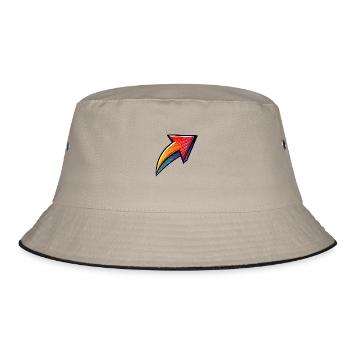 arrow - Bucket Hat - khaki/black - Front