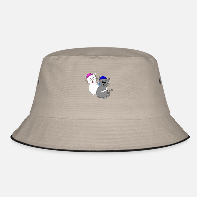Halunke & Halunka - Bucket Hat - Khaki/Schwarz
