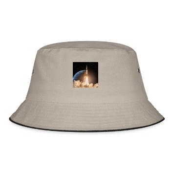 We have liftoff - Bucket Hat - khaki/black - Front