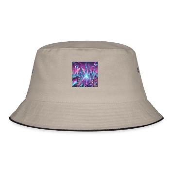 Future city - Bucket Hat - khaki/black - Front
