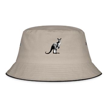 Kangourou - Cute Australian Pet Design - Bob - kaki/noir - Devant