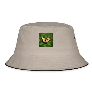 Eastern Tiger swallowtail - Bucket Hat - khaki/black - Front