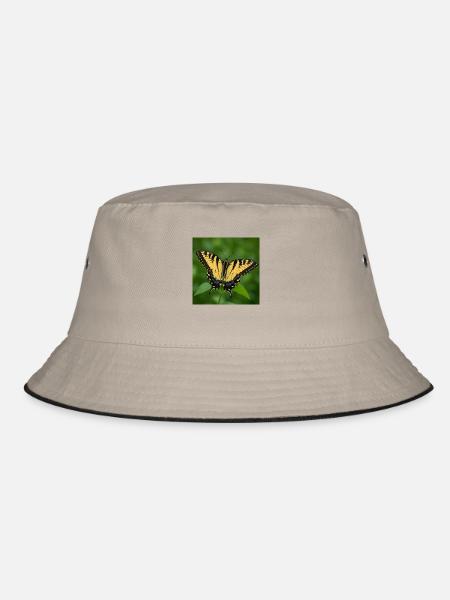 Eastern Tiger swallowtail - Bucket Hat - khaki/black - Front