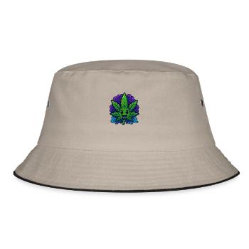 Canabliss - Bucket Hat - Khaki/Schwarz - Vorne