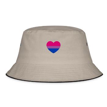 Coeur à deux drapeaux - Bob - kaki/noir - Devant
